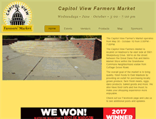 Tablet Screenshot of capitolviewfarmersmarket.com